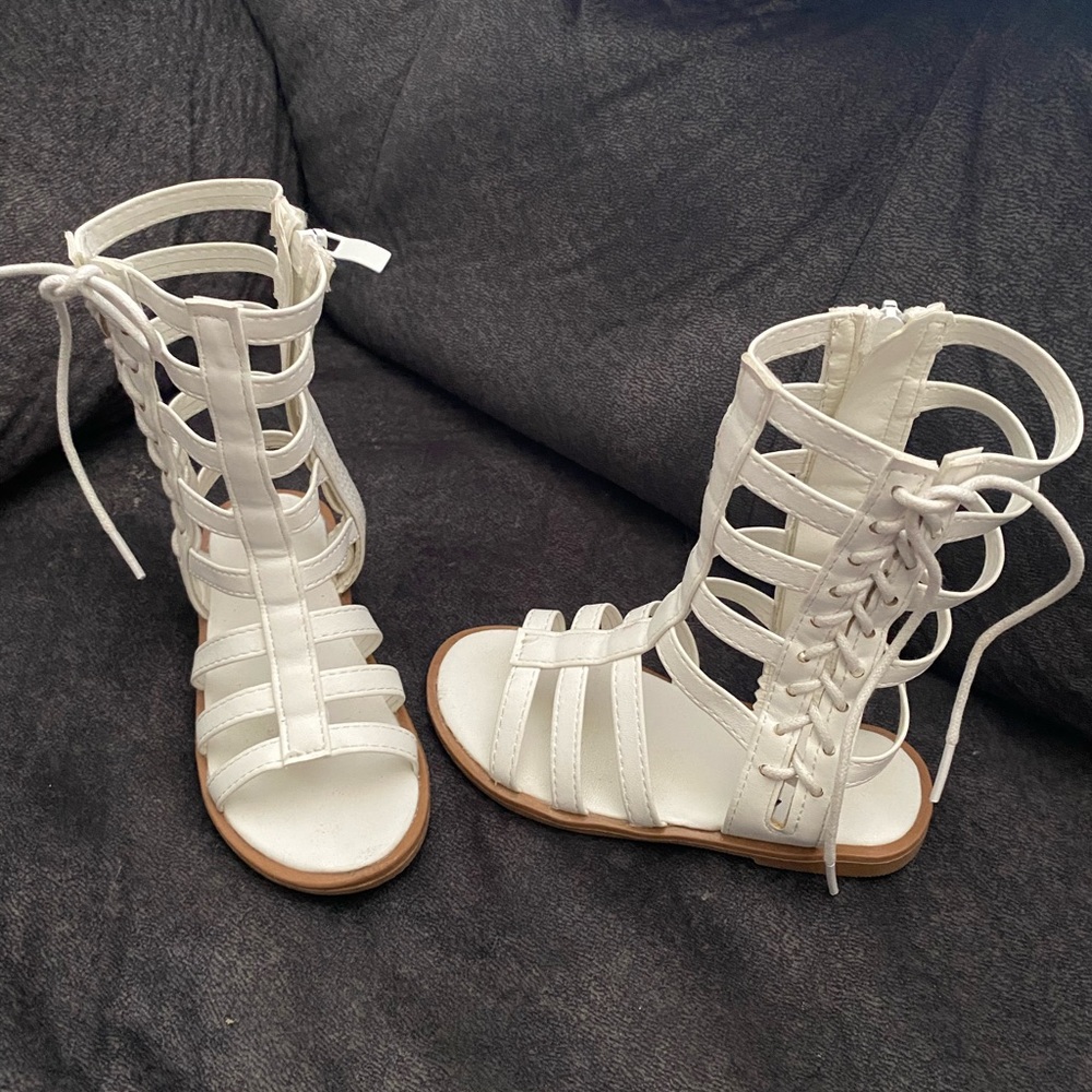 Toddler gladiator tall sandals